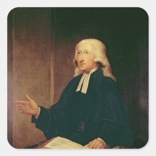 Portrait of John Wesley  1788 Square Sticker