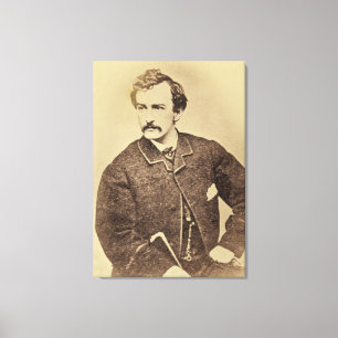 Portrait of John Wilkes Booth 1861-65 Canvas Print