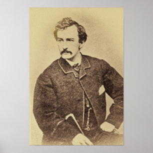 Portrait of John Wilkes Booth 1861-65 Poster