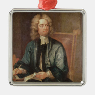 Portrait of Jonathan Swift c.1718 Metal Tree Decoration