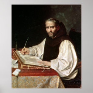 Portrait of Jose de Siguenza, prior and librarian Poster