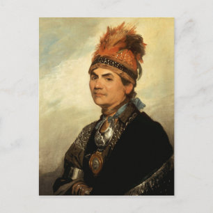 Portrait of Joseph Brant by Gilbert Stuart Postcard
