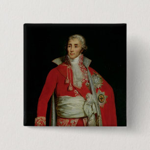 Portrait of Joseph Fouche Duke of Otranto 15 Cm Square Badge