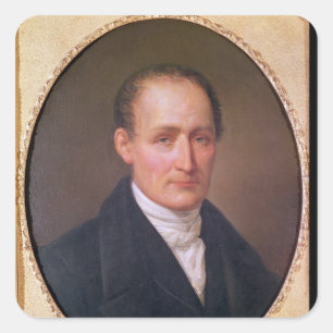 Portrait of Joseph Nicephore Niepce  1854 Square Sticker