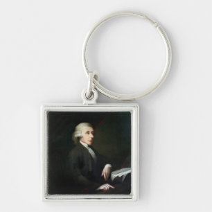 Portrait of Joseph Priestley (1733-1804) (oil on c Key Ring