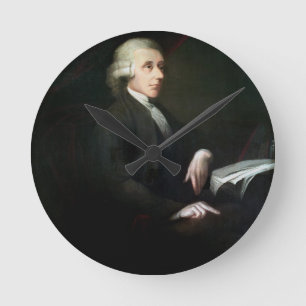 Portrait of Joseph Priestley (1733-1804) (oil on c Round Clock