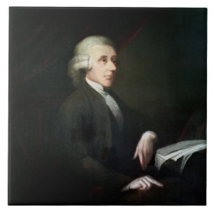 Portrait of Joseph Priestley (1733-1804) (oil on c Tile