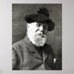 Portrait of Joseph Wolf Poster