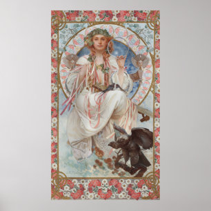 Portrait of Josephine Crane-Bradley as Slavia by A Poster