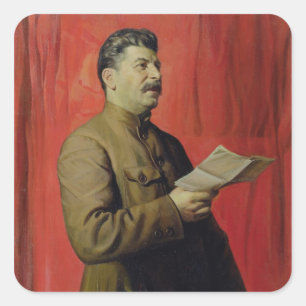 Portrait of Josif Stalin, 1933 Square Sticker