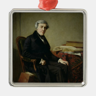 Portrait of Jules Michelet Metal Tree Decoration