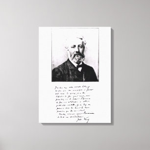 Portrait of Jules Verne Canvas Print
