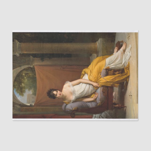 Portrait of Juliette Recamier by Francois Gerard Tissue Paper (Front)