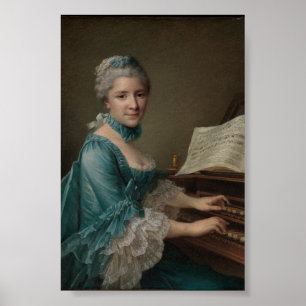 Portrait of Justine Favart Poster