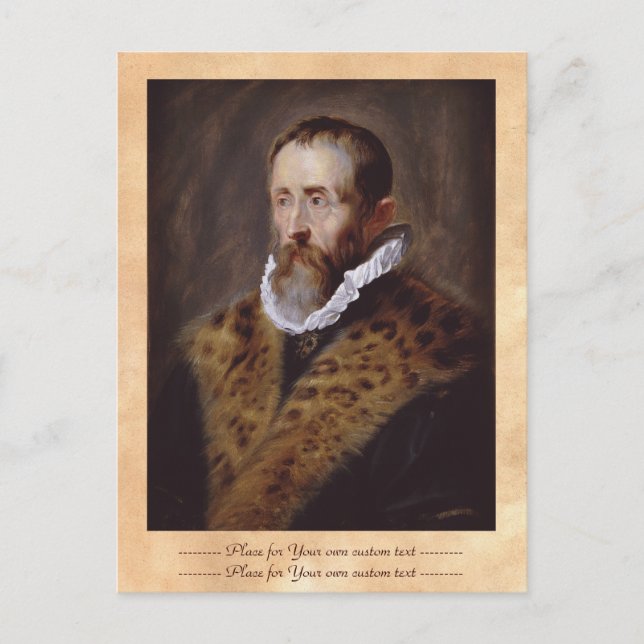 Portrait of Justus Lipsius Paul Peter Rubens Postcard (Front)