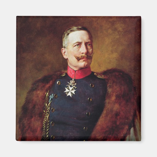 Portrait of Kaiser Wilhelm II Magnet (Front)
