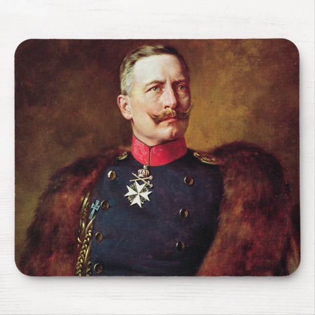 Portrait of Kaiser Wilhelm II Mouse Mat (Front)