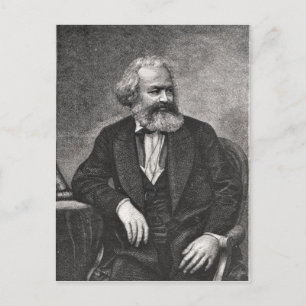 Portrait of Karl Marx 1857 Postcard