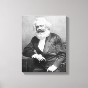 Portrait of Karl Marx Canvas Print
