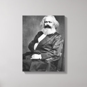 Portrait of Karl Marx (Founder of Marxism) Canvas Print