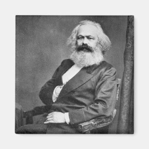 Portrait of Karl Marx (Founder of Marxism) Magnet