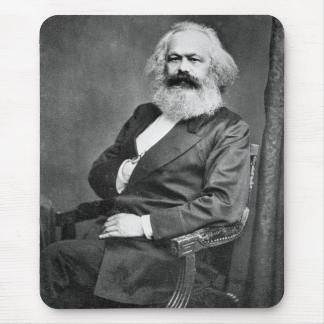 Portrait of Karl Marx (Founder of Marxism) Mouse Mat (Front)