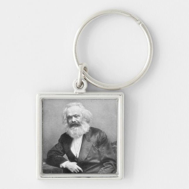 Portrait of Karl Marx Key Ring (Front)