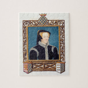 Portrait of Katherine Baroness Willoughby d'Eresby Jigsaw Puzzle