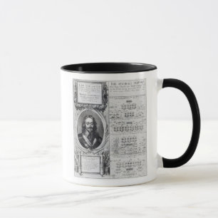 Portrait of King Charles I with diagrams Mug