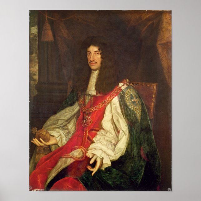 Portrait of King Charles II, c.1660-65 Poster (Front)