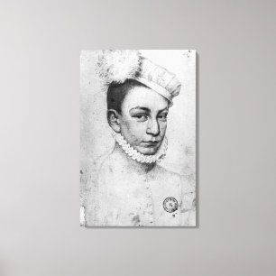Portrait of King Charles IX of France, 1561 Canvas Print