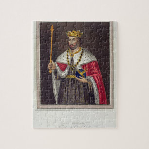 Portrait of King Edward II (1284-1327) Founder of Jigsaw Puzzle