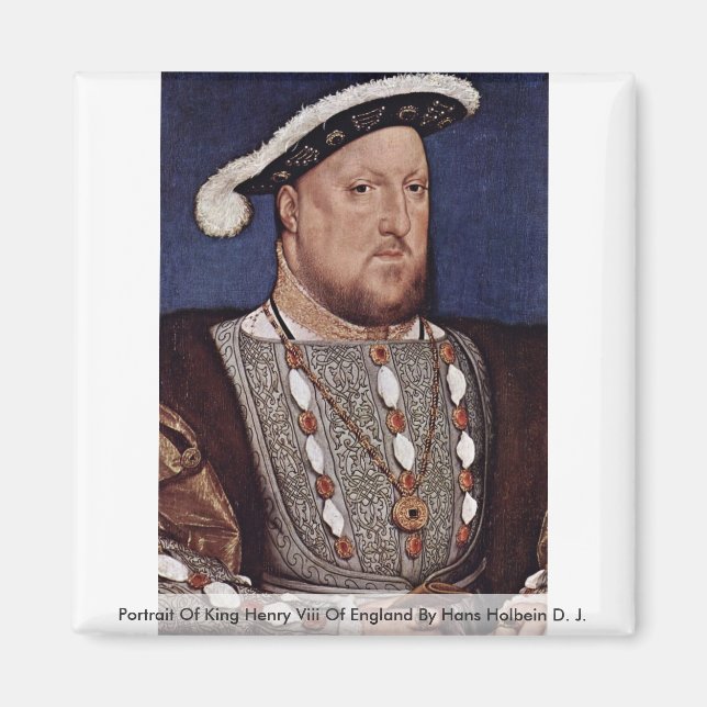 Portrait Of King Henry Viii Of England Magnet (Front)