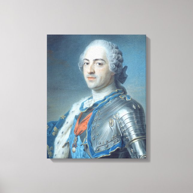 Portrait of King Louis XV  1748 Canvas Print (Front)