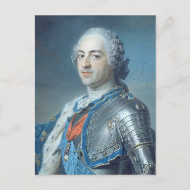 Portrait of King Louis XV 1748 Postcard (Front)