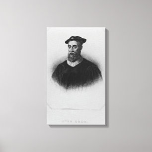 Portrait of Knox from 'Lodge's British Portraits' Canvas Print
