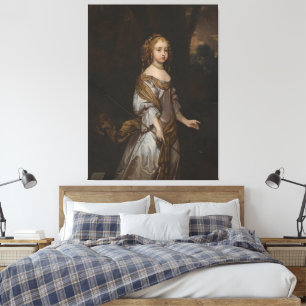Portrait Of Lady Elizabeth Seymour Canvas Print