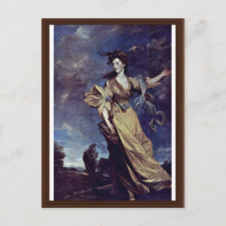 Portrait Of Lady Jane Halliday By Sir Joshua Reyno Postcard