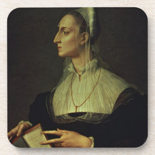 Portrait of Laura Battiferri, c.1555-60 (panel) Coaster