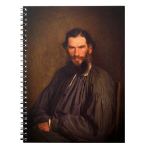 Portrait of Leo Tolstoy (by Ivan Kramskoi, 1873) Notebook