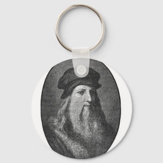 Portrait of Leonardo da vinci Key Ring