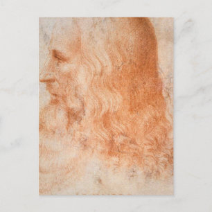 Portrait of Leonardo da Vinci Postcard