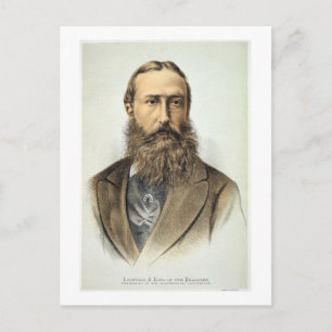Portrait of Leopold II (1835-1909), King of Belgiu Postcard