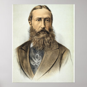 Portrait of Leopold II (1835-1909), King of Belgiu Poster