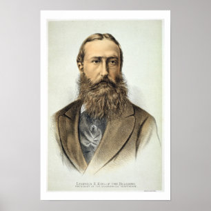 Portrait of Leopold II (1835-1909), King of Belgiu Poster