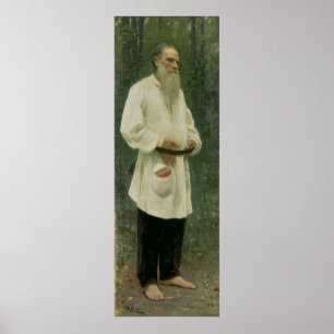 Portrait of Lev Tolstoy  1901 Poster