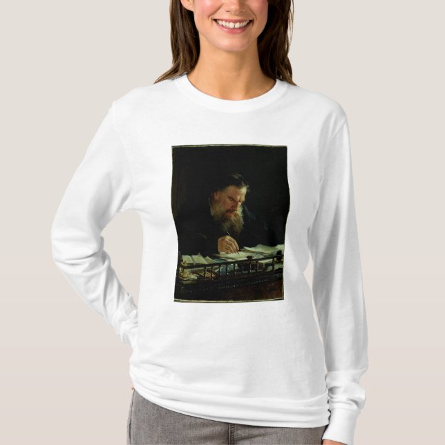 Portrait of Lev Tolstoy T-Shirt (Front)