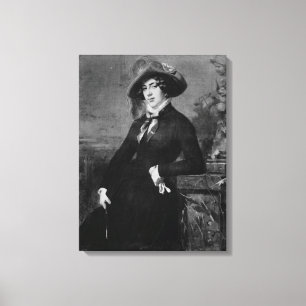 Portrait of Lola Montez , 1844 Canvas Print