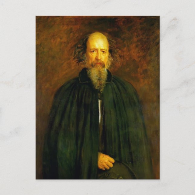 Portrait of Lord Alfred Tennyson by John Millais Postcard (Front)