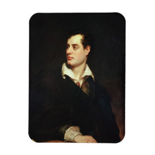 Portrait of Lord Byron (1788-1824) (oil on canvas) Magnet